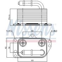 NISSENS 90899 Ölkühler, Motoröl