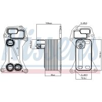 NISSENS 90901 Ölkühler, Motoröl