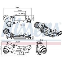 NISSENS 90930 Ölkühler, Motoröl