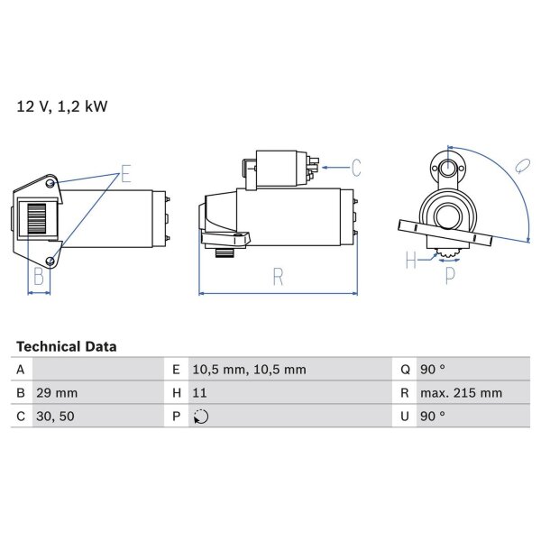 BOSCH 0 986 023 570 Starter