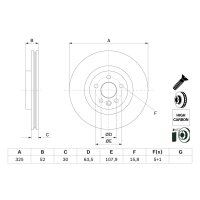 BOSCH 0 986 479 D79 Bremsscheibe