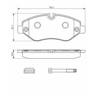 BOSCH 0 986 494 728 Bremsbelagsatz, Scheibenbremse