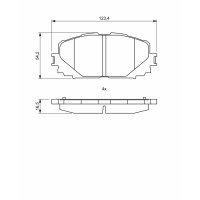 BOSCH 0 986 494 770 Bremsbelagsatz, Scheibenbremse