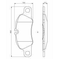BOSCH 0 986 494 784 Bremsbelagsatz, Scheibenbremse