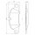 BOSCH 0 986 494 784 Bremsbelagsatz, Scheibenbremse