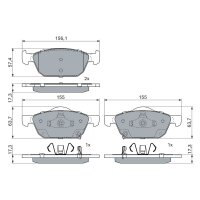 BOSCH 0 986 494 785 Bremsbelagsatz, Scheibenbremse