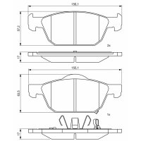 BOSCH 0 986 494 785 Bremsbelagsatz, Scheibenbremse