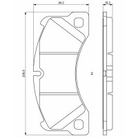 BOSCH 0 986 494 787 Bremsbelagsatz, Scheibenbremse
