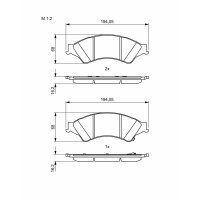 BOSCH 0 986 494 791 Bremsbelagsatz, Scheibenbremse