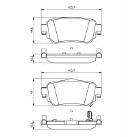 BOSCH 0 986 494 816 Bremsbelagsatz, Scheibenbremse