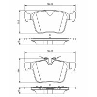 BOSCH 0 986 494 819 Bremsbelagsatz, Scheibenbremse