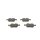 BOSCH 0 986 494 819 Bremsbelagsatz, Scheibenbremse