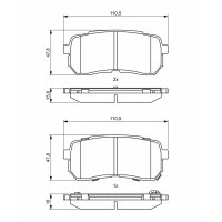 BOSCH 0 986 494 828 Bremsbelagsatz, Scheibenbremse