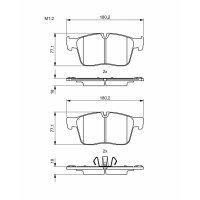 BOSCH 0 986 494 829 Bremsbelagsatz, Scheibenbremse