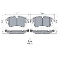 BOSCH 0 986 494 833 Bremsbelagsatz, Scheibenbremse
