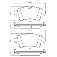 BOSCH 0 986 494 833 Bremsbelagsatz, Scheibenbremse