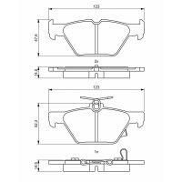 BOSCH 0 986 494 836 Bremsbelagsatz, Scheibenbremse