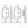 BOSCH 0 986 494 837 Bremsbelagsatz, Scheibenbremse