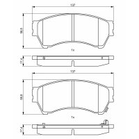 BOSCH 0 986 494 860 Bremsbelagsatz, Scheibenbremse