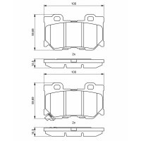 BOSCH 0 986 494 863 Bremsbelagsatz, Scheibenbremse