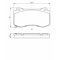 BOSCH 0 986 494 870 Bremsbelagsatz, Scheibenbremse