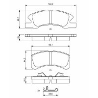 BOSCH 0 986 494 878 Bremsbelagsatz, Scheibenbremse