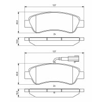 BOSCH 0 986 494 994 Bremsbelagsatz, Scheibenbremse