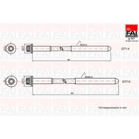 FAI AutoParts B1625 Zylinderkopfschraubensatz