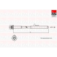 FAI AutoParts B2101 Zylinderkopfschraubensatz