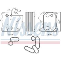 NISSENS 91128 Ölkühler, Motoröl