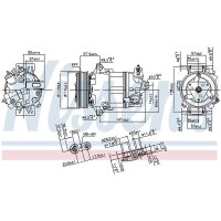 NISSENS 890056 Kompressor, Klimaanlage