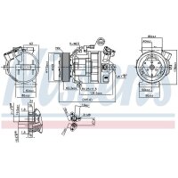 NISSENS 890138 Kompressor, Klimaanlage