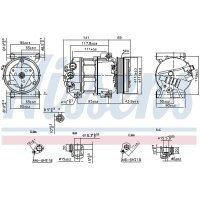 NISSENS 890211 Kompressor, Klimaanlage