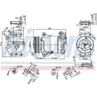 NISSENS 890215 Kompressor, Klimaanlage