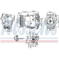 NISSENS 89425 Kompressor, Klimaanlage