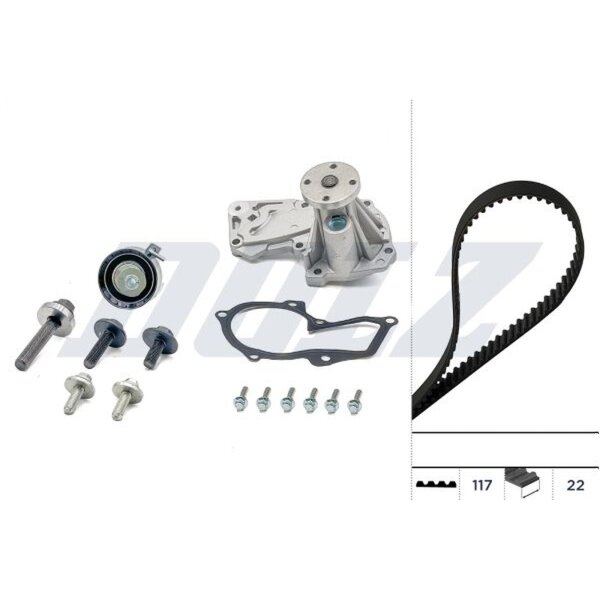 DOLZ KD070 Wasserpumpe + Zahnriemensatz