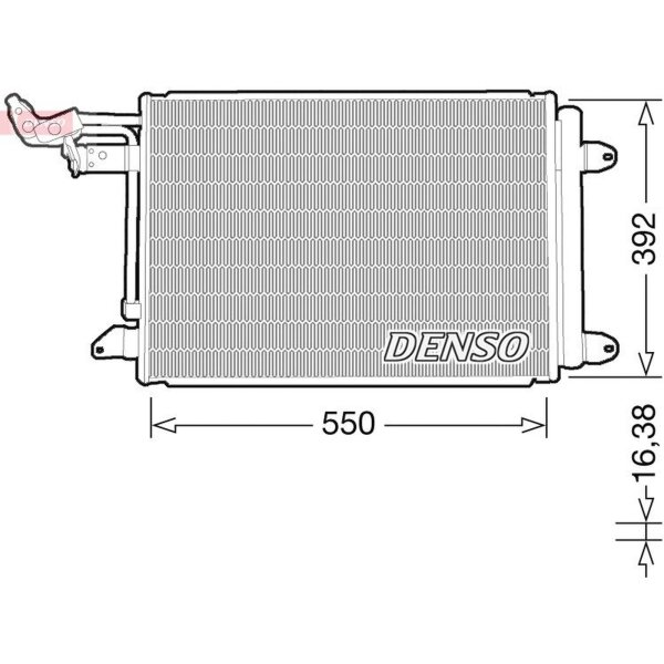DENSO DCN32032 Kondensator, Klimaanlage