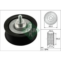 Schaeffler INA 532 0477 10 Umlenk-/Führungsrolle,...