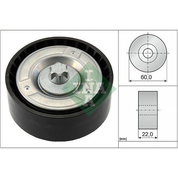 Schaeffler INA 532 0798 10 Umlenk-/Führungsrolle, Keilrippenriemen