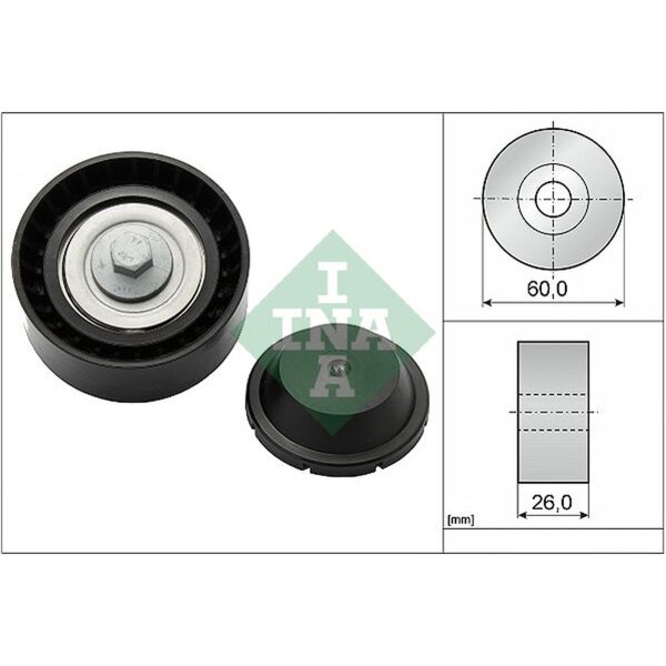 Schaeffler INA 532 0824 10 Umlenk-/Führungsrolle, Keilrippenriemen
