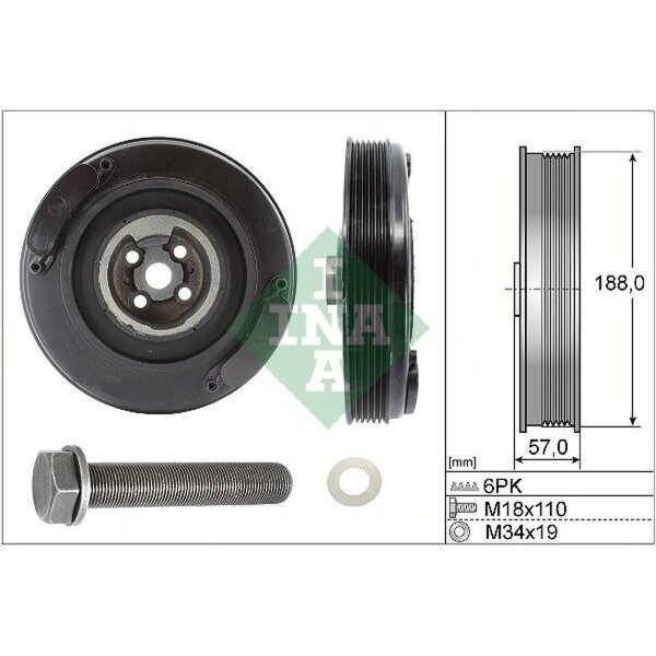Schaeffler INA 544 0002 20 Riemenscheibe, Kurbelwelle