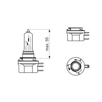 BOSCH 1 987 302 088 Glühlampe, Fernscheinwerfer