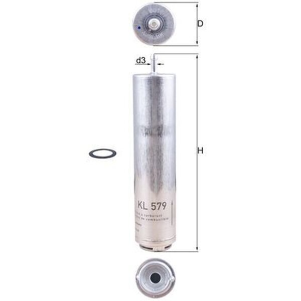 MAHLE KL 579D Kraftstofffilter