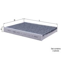MAHLE LAK 467/S Filter, Innenraumluft