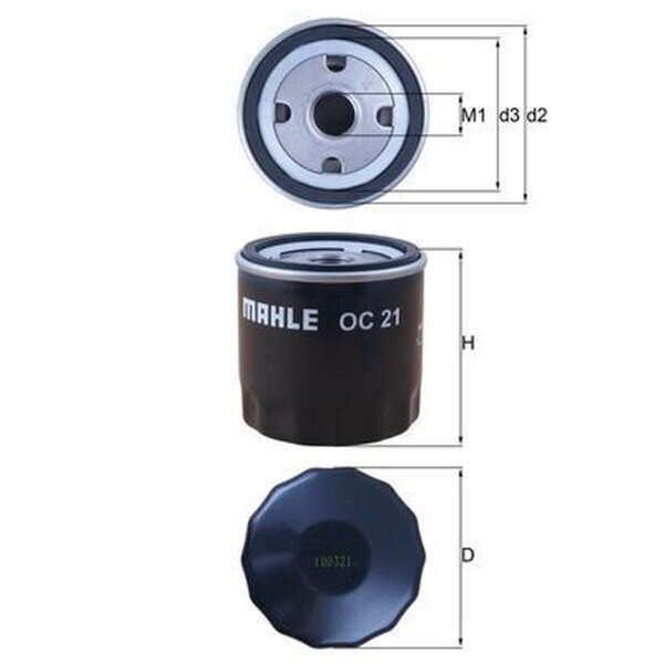 MAHLE OC 21 Ölfilter