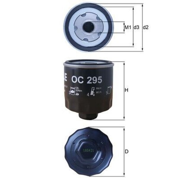 MAHLE OC 295 Ölfilter