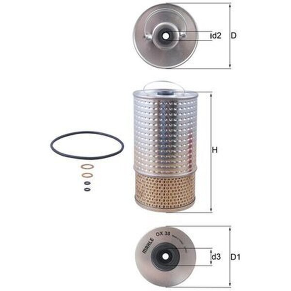 MAHLE OX 38D Ölfilter