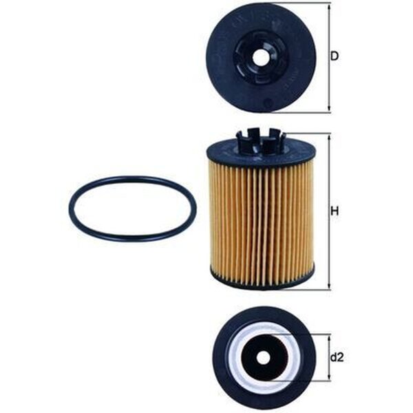 MAHLE OX 173/2D Ölfilter
