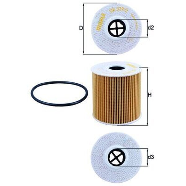 MAHLE OX 339/2D Ölfilter