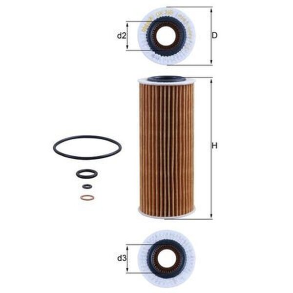 MAHLE OX 368D1 Ölfilter